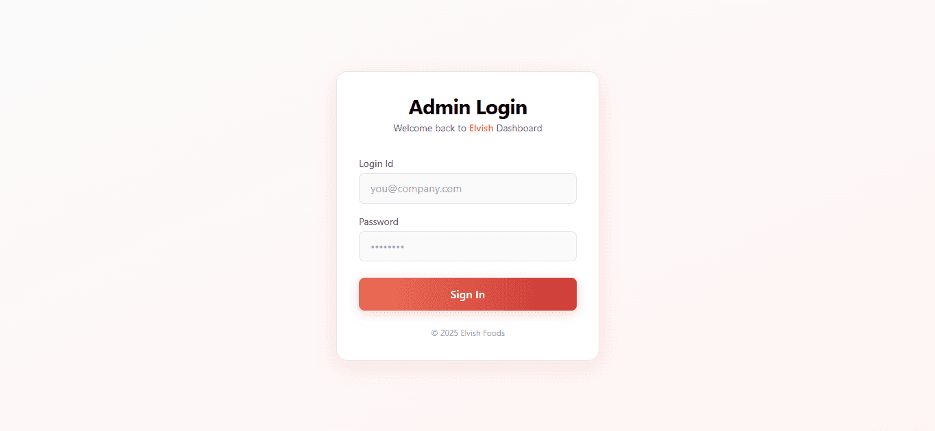 Field Sales Tracking System Login