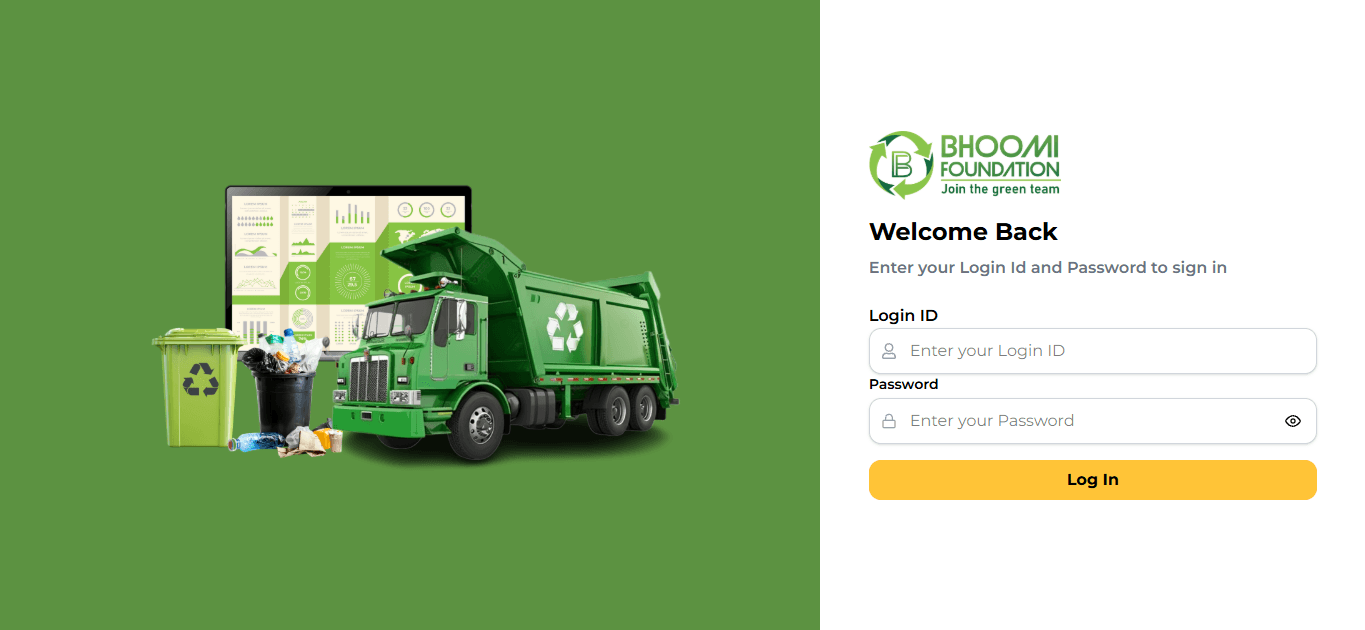 Municipal Waste Management Platform Login