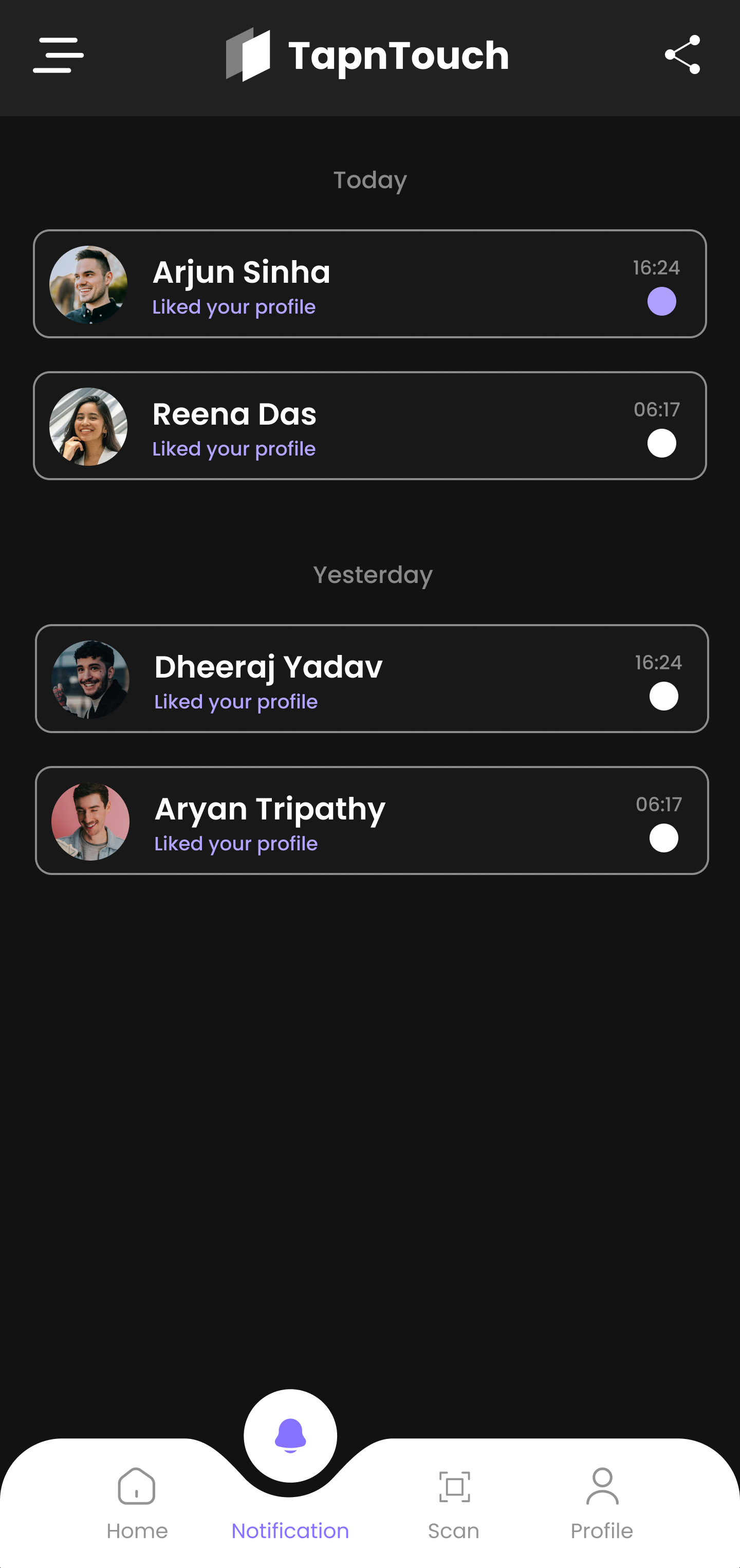NFC Digital Identity Platform Notification
