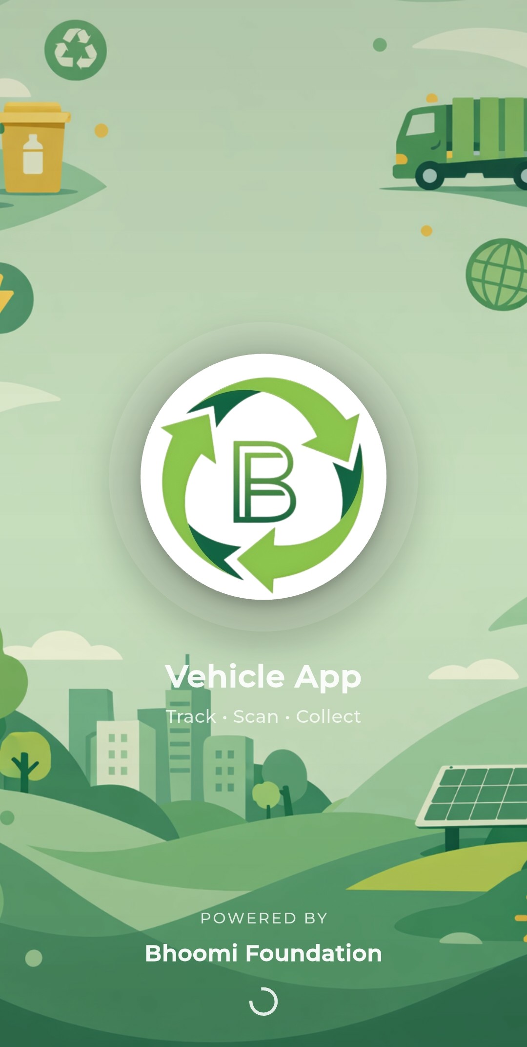 Municipal Waste Management Platform Vehicle Splash