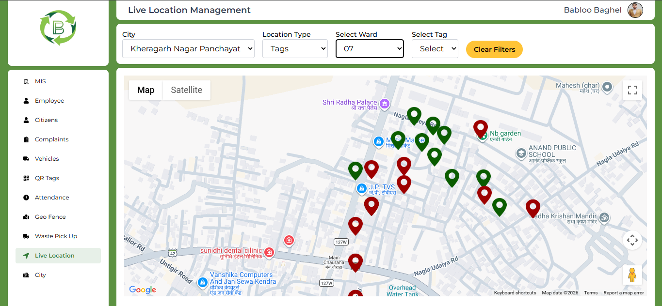 Municipal Waste Management Platform Login